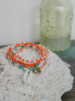 Isla Ibiza bonita bracelet mixed orange 