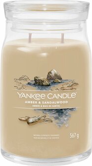 Yankee candle Amber &amp; sandalwood signature large jar 