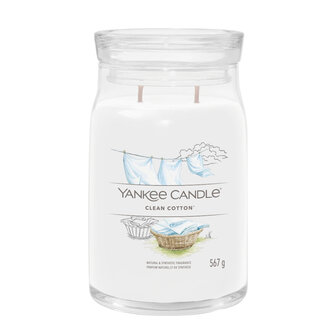 Yankee candle Clean cotton signature large jar 