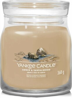 Yankee candle Amber &amp; sandalwood signature medium jar 