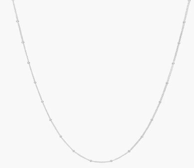wildthings stud chain necklace silver 55 cm 