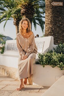 Isla Ibiza bonita Long Jogging Skirt Del Mar Bronze &ndash; Brown