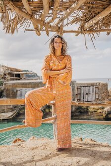 Isla Ibiza bonita Jumpsuit Sunny Ikat &ndash; Orange