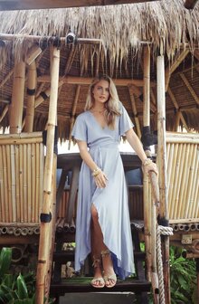 Hotlava wrap dress Dani blue 