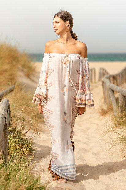 Tarifa soul dress tulum white 