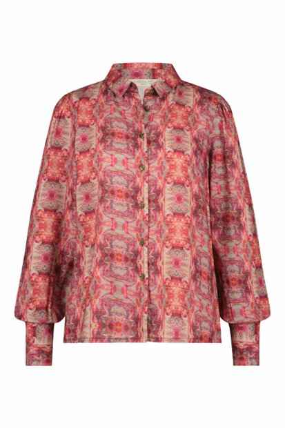 isla ibiza bonita Shirt Blouse Happy Feathers &ndash; Red