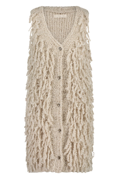 isla ibiza bonita gilet cream 