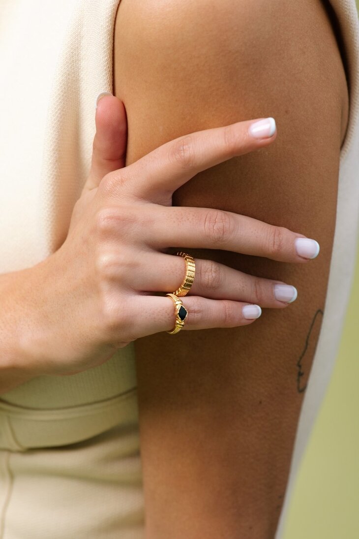 Wildthings Off road ring goud verguld 18 k (US 7 / 17.4 mm)