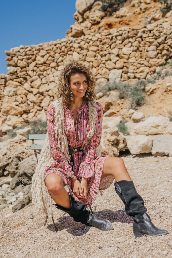 isla ibiza bonita gilet cream 