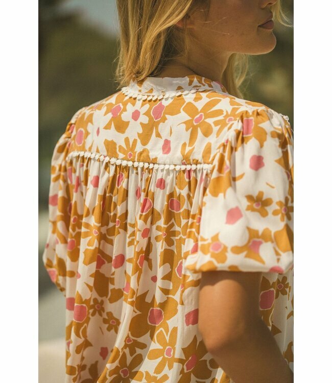 Jaase tansy print Serra top