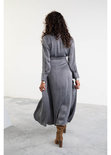 Moost wanted Jade satin dress stone grey