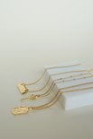 wildthings Hammered key necklace goud verguld 18k