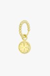 Wildthings Clover club coin earring goud verguld 18k