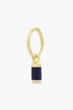 Wildthings Blue iris drop earring goud verguld 18k