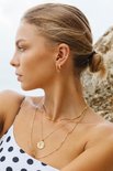Wildthings Double hoop earring goud verguld 18k