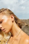 Wildthings Double hoop earring goud verguld 18k