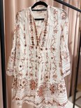 Gybizia darcia tunic dress white red