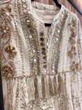 gybizia femia tunic dress cream gold