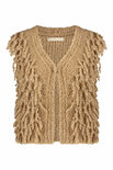 isla ibiza bonita Gebreid Gilet Met Franjes Nuno – Bruin