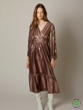 Meisie glamour midi dress rose