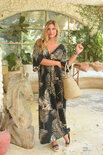 Hotlava dress Alana black leaf