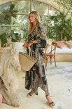 Hotlava dress Alana black leaf