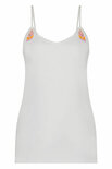 Isla Ibiza bonita Beaded Singlet – White