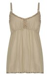 isla ibiza bonita Top Embroidered Fiesta Khaki