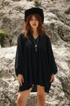 Moostwanted isabel tunic dress black