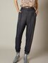 Meisie shiny knitted trouser