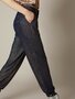 Meisie shiny knitted trouser