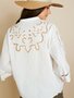 Meisie cotton Lace blouse white 