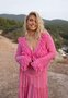 Isla Ibiza bonita Knitted Fringed Cardigan Besso Summer – Pink